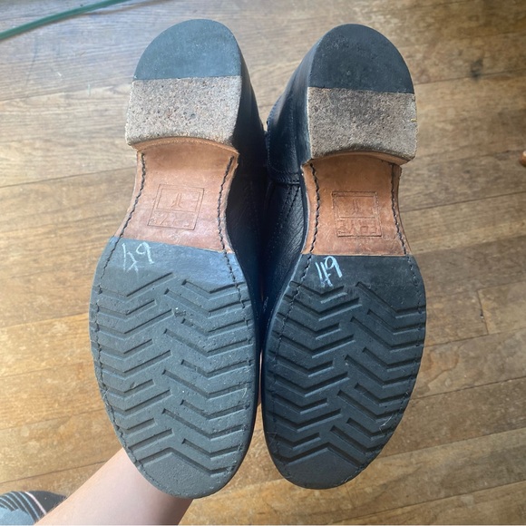 Frye Mid Calf Black Leather Boots - Picture 9 of 9